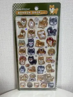 新品未開封　ボンボンドロップシール 和柄　柴犬　クーリア 正規品