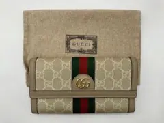 ［美品］GUCCI オフィディア GGコンチネンタルウォレット 二つ折り財布のサムネイル