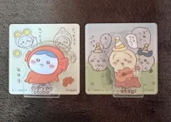 ちいかわ　アクリルシーンクリップ　ビスケット　ハチワレ　うさぎ