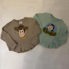 トイストーリー 100cm バズ/ウッディー 2枚セット 長袖