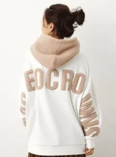 RODEO CROWNS 切替ボアパッチパーカー ホワイト F