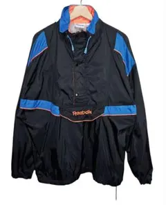 90s Reebok ナイロンアノラックパーカー フード収納