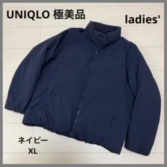 ユニクロ ハイブリッドダウンパーカ レディースX L ネイビー 極美品