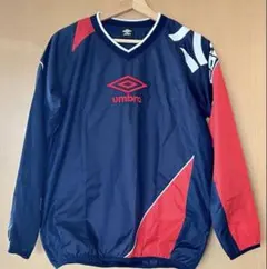 【美品】umbro ウィンドブレーカー S ネイビー/レッド