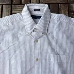 TOMMY HILFIGER B.D ボタンダウン チェックシャツ 白シャツ