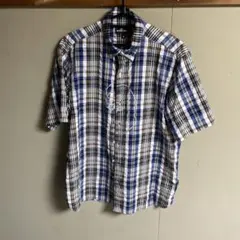 アベイシングエイプ 半袖チェックシャツ 総柄 襟付き ボタンシャツ ベイプのサムネイル