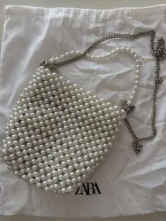 ZARA パール ハンドバッグ　ショルダーバッグ