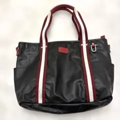 森野帆布 トートバッグ　軽量　大容量　A4サイズ　人気　ブラック　レッド　黒赤