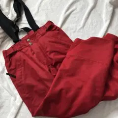 サロモン雪スキー男性メンズ赤パンツMスノボー