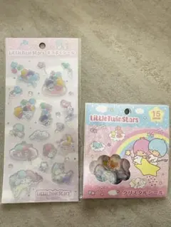 サンリオ　キキララシール　２枚セット キラぷくシールとクリスタルシール