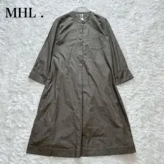 MHL. マーガレットハウエル　コットン　ワンピース　バンドカラー　プルオーバー