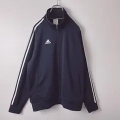 adidas パフォーマンス刺繍　ロゴ　トラックジャケット　ジャージ　古着