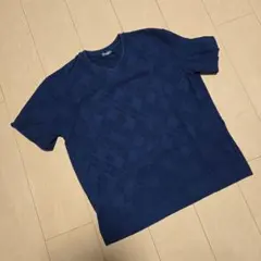 Nowadays ネイビー ダイヤモンドパターン Tシャツ サイズ2のサムネイル