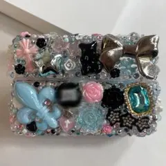 iQOSケース デコケース シガレットケース iQOSデコ 天使界隈 水色