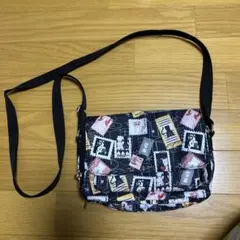 レスポ風、猫柄ショルダーバック