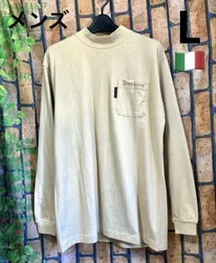 【新品】Sale!!GIANNI VALENTINO ベージュ長袖Tシャツ L
