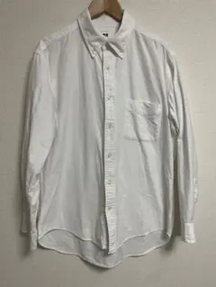 ユニクロ　オックスフォードシャツ　L