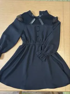 送料分再値引❗️16日マデ【中古】ピンクハント　肩レースワンピースXS 130