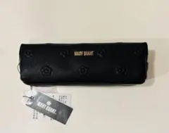 マリークワント　ペンケース　黒　花柄　カメリア　MARY QUANT ポーチ