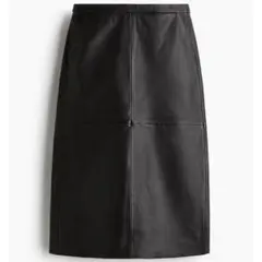 新品未使用 タグ付き H&M フェイクレザー ペンシルスカート ブラック 36