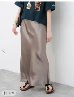 【Spick & Span】サテンスカート 34