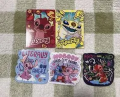 スティッチ ハッピーくじ　j賞　ステッカー&カードセット