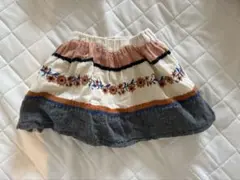 ZARA 刺繍スカート 2-3歳用