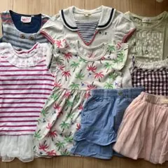 100センチ女の子　夏服　まとめ売り ワンピース、トップス、スカート