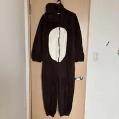 フリース クマデザイン ルームウェア部屋着パジャマ大人用茶色