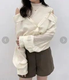 Heather ドッキングシアーシャツ