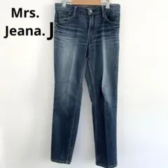 Mrs.Jeana. Jダークブルー ストレートデニム W67 H93 L相当