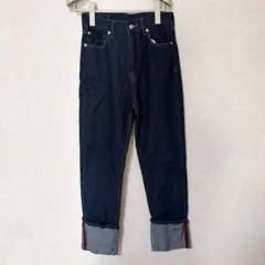 BONLECILL ロールアップハイウエストデニムパンツのサムネイル