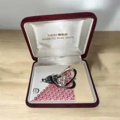 美品 ミキモト 真珠 パール シルバー ブローチ