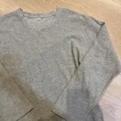 90s00s ユニクロ　ワッフル　サーマル　Vネック　ロンT