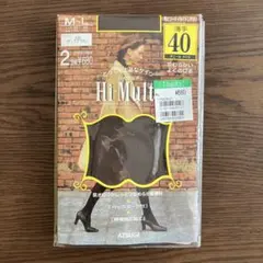Hi Multi 40デニールタイツ M-L 2足入りアツギ