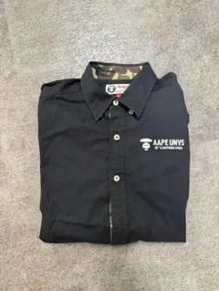 AAPE BY A BATHING APE 長袖シャツ ブラック M エーエイプのサムネイル