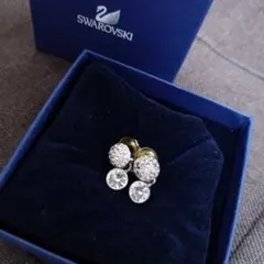 Swarovski スワロフスキー イヤリング パヴェ ドロップ シルバー
