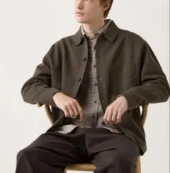 美品　UNIQLO ユニクロ ミラノリブシャツカーディガン Mサイズ