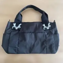 ear PAPILLONNER ダルメシアン 樹脂パーツトートバッグ 黒