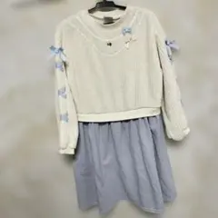 リボン付き ワンピース 140cm