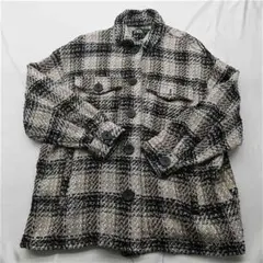 ザラ ZARA チェック柄ツイードジャケット レディース サイズSのサムネイル