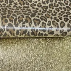 ☆35752 プリント豚革2枚(プロフィールをお読み下さい