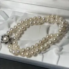 大珠8.3mm-8.8mm パール　ネックレス　真珠　アクセサリー　55.3g