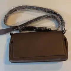 ビアズリー風　ブラウン ショルダーバッグ　ボディバッグ