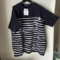 《新品》ドラッグストアーズ　マリンブタさんカットソー　ネイビー