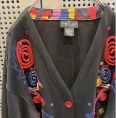 古着　ヴィンテージ　vintage カーディガン　デザインカーディガン　装飾