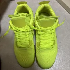 エアジョーダン4 スニーカー 蛍光イエロー