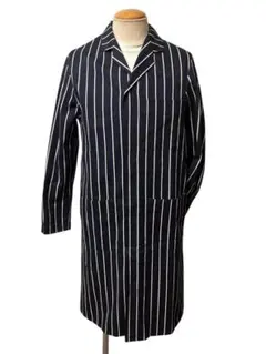 美品 UK ビンテージ Alexandra ストライプ ショップ コート xpv