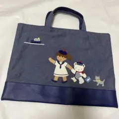 新品タグ付き】ファミリア デニムバッグ ブルー 青 バス停 - メルカリ