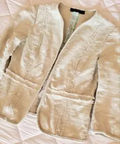 DES PRES ノーカラージャケット 麻 カジュアル カタログ掲載品  注釈